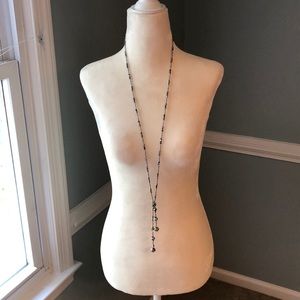 Silver bead necklace